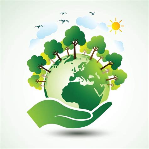 Ace The Green Earth Globe M Sticker Poster Save Earth Save Nature