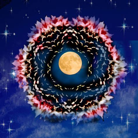 Psychedelic Moon Mandala By Accebere On Deviantart