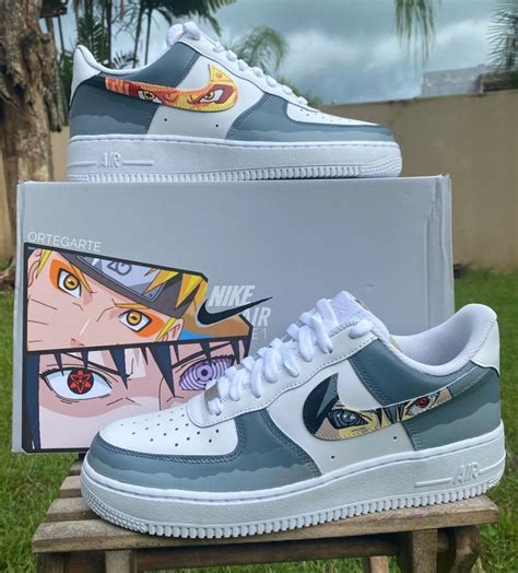 Custom Nike Air Force 1s Inspired By Naruto And Sasuke Diy Sneakers