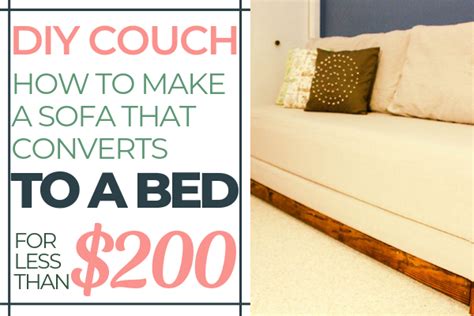 Build Your Own Sofa Bed Diy Couch Plans — Wannabe Clutter Free
