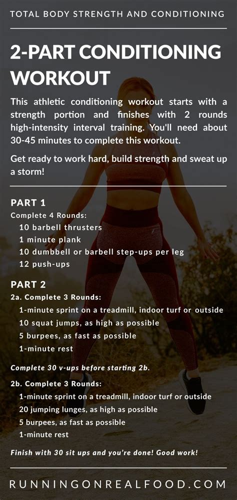 Athletic Conditioning Workout Conditioning Workouts Strength Workout