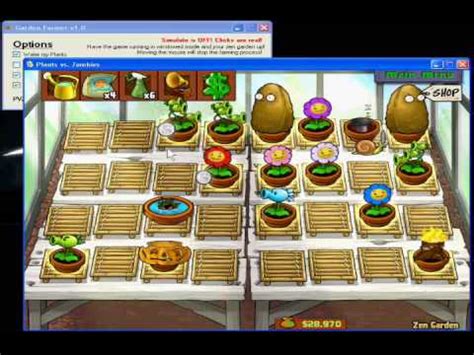 Is it possible to have flower pot plants in zen garden? Zen Garden Farmer (Plants vs. Zombies) - YouTube