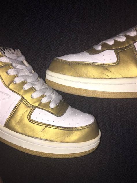 Bape Rare Og A Bathing Ape Bapesta Sk8sta Gold Low Skate Shoes Grailed