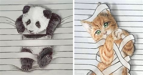 And yet within that very place, my face you do often see. I Draw Animals That Don't Want To Stay Between The Lines | Bored Panda