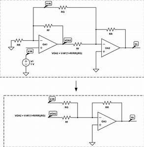 Circuit Analysis Two Op Amp Instrumentation Amplifier Gain