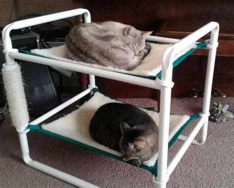 Many of the hammocks are integrated into cat tree structures, so your kitty can step easily into the hammock from an adjoining cat bed or carpeted platform. indoor cat bunk hammock. This isn't a tutorial, but I know I can figure it out using the pic as ...