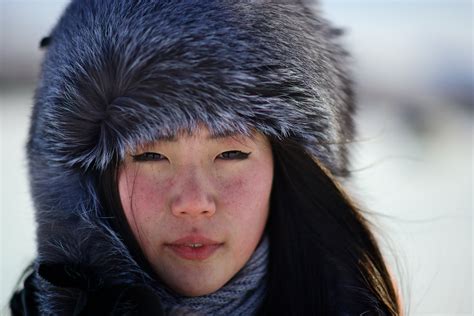 ethnic evenk woman from topolinoe in yakutia siberia russia by alex saurel image abyss