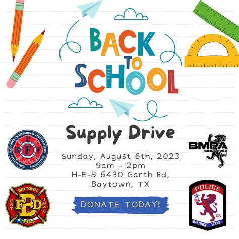 Back To School Drive Baytown Tx