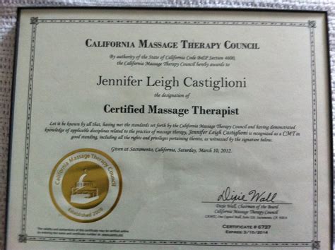My California State Certification Of Massage Therapy Yelp