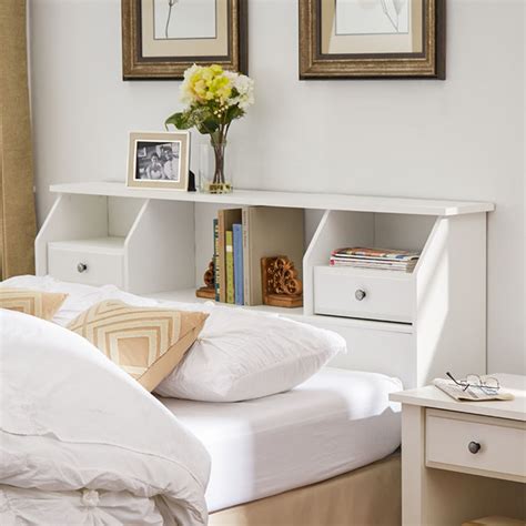 Revere Headboard With Storage Queenfull Size Bookcase