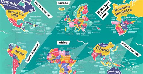 En Este Mapa Verás Las Canciones Con El Nombre De Cada País Más