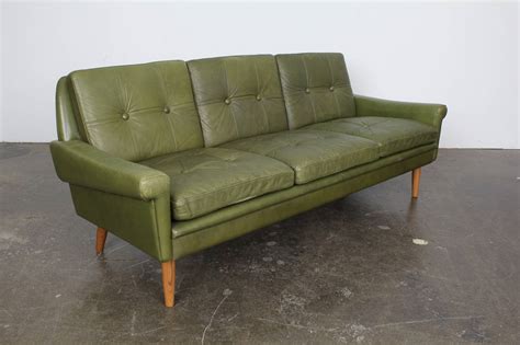 What do you think about this article on green modern chairs? Mid-Century Modern Green Leather Sofa by Skippers Mobler ...
