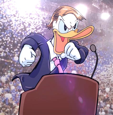 Donald Duck And Donald Trump Real Life And 1 More Drawn By Kakesoba