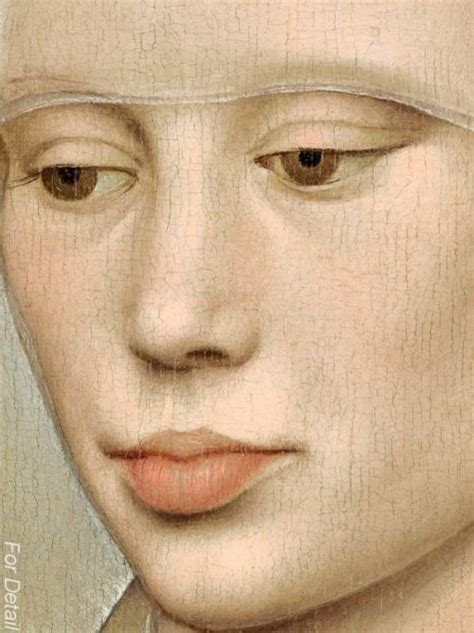 Rogier Van Der Weyden Portrait Of A Lady Cca 1460 Detail Nainen