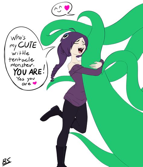 Zone Tan And Her Tentacle Monster By BrokenSpaghetti On DeviantArt
