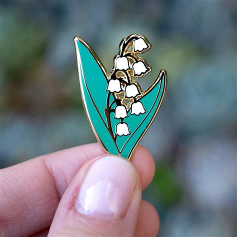 Lily Of The Valley Enamel Pin Little Craft Place