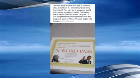 Arkansas School District Investigates N Word Pass Created By Students