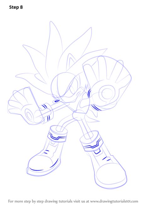 Learn How To Draw Silver The Hedgehog From Sonic The Hedgehog Sonic