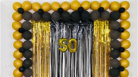 50th Birthday Party Decoration Ideas At Home Shelly Lighting
