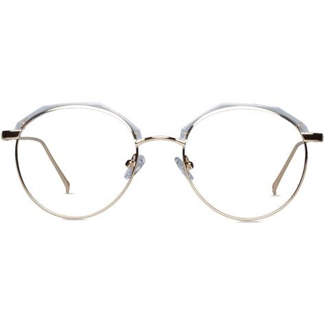Unisex Full Frame Mixed Material Eyeglasses 24 Liked On Polyvore