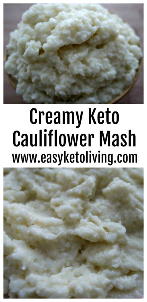 Creamy Cauliflower Mash Easy Keto Mashed Cauliflower Recipe