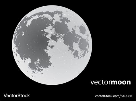 Moon Royalty Free Vector Image Vectorstock