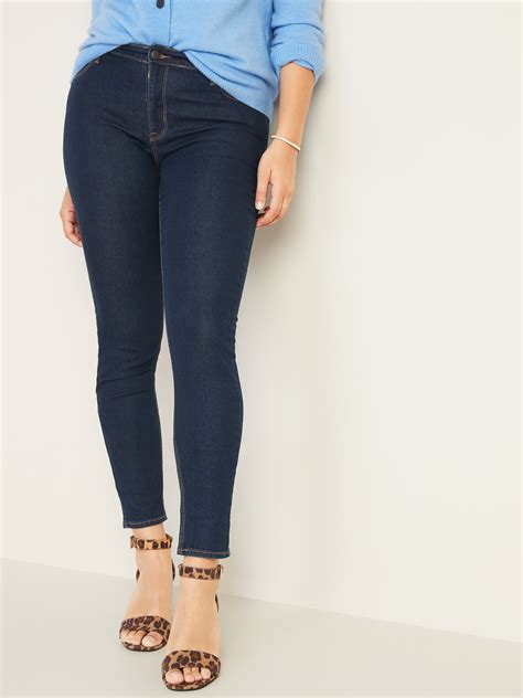 Mid Rise Dark Wash Super Skinny Jeans For Women Old Navy