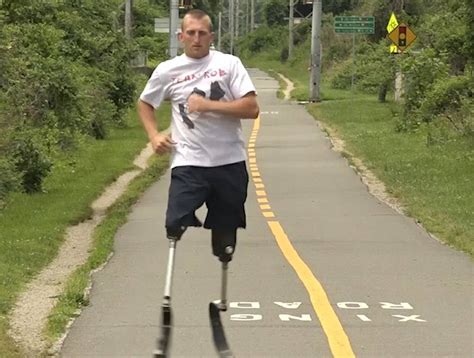 Marine Amputee Tackles A Month Of Marathons