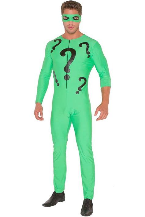 The Puzzler Costume Male Super Villain Costume 3wishes Riddler Mens Costumes Super