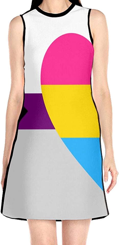 Amazon Com Demisexual Panromantic Pride Flag Women S Sleeveless Dress