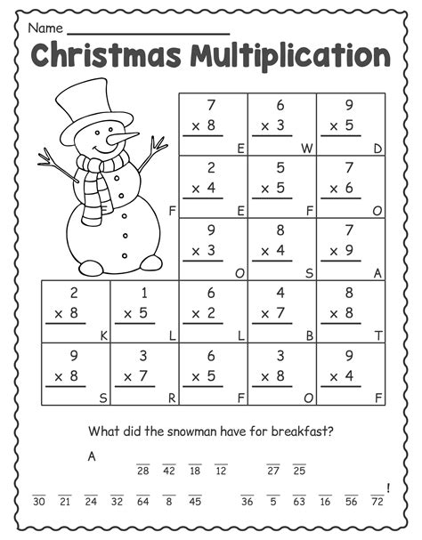 15 Best Printable Worksheets For 1st Grade Christmas Activities Pdf For