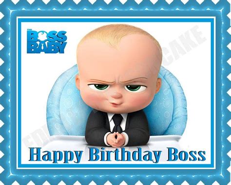 Yes boss was one of the most successful films of the year at the time of release. The Boss Baby Edible Birthday Cake Topper OR Cupcake ...