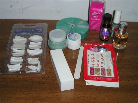 Tilt the nail down as you are doing this as it will prevent the acrylic flooding the cuticles. Nails Kit: Items Needed