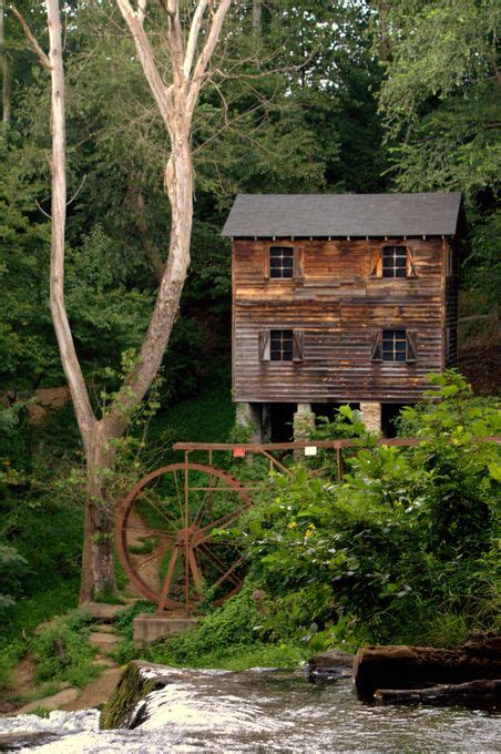 Meytre Grist Mill At Mcgalliard Fall Nc By Lpp526 Grist Mill Old