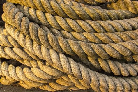 Big Rope Stock Image Image Of Thread Obsolete Boats 25664875