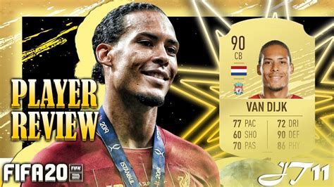 Fifa 20 Virgil Van Dijk 90 Player Review Youtube