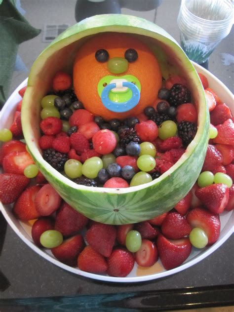How To Make Baby Shower Fruit Carriage Baby Shower Fruit Salad Bowl