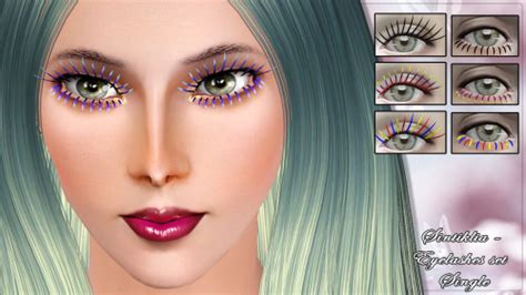 Sims 3 Cc Finds Sintiklia Big Set Of Eyelashes Few Collections