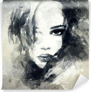 Abstract Woman Portrait Wall Mural Pixers We Live To Change