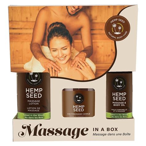 Earthly Body Massage In A Box Gift Set Naked In The Woods Scent Sex