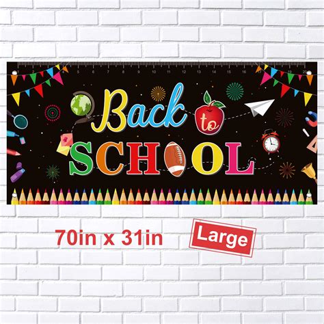 Buy Fepito Welcome Back To School Banner First Day Of School Banner