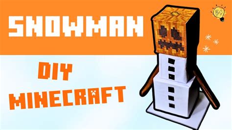 Minecraft Papercraft Snowman