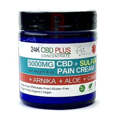 Cbd Cream For Pain 24k Cbd Plus Cbd Cream For Pain