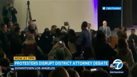 Protesters Disrupt La County District Attorney Debate Over Police