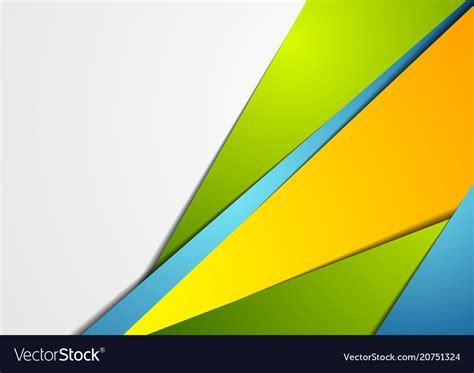 Colorful Modern Abstract Corporate Background Vector Image