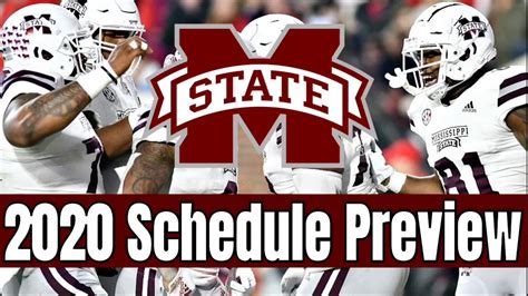 2020 Mississippi State College Football Schedule Preview And Early