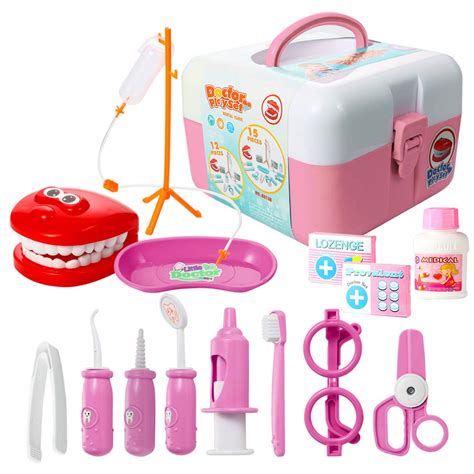 Play Doctor Kit For Kids15pieces Pretend Play Dentist Medical Set Toys