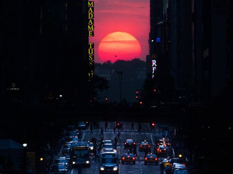 Fotos Así Sorprende El Sol A Nueva York En El Manhattanhenge