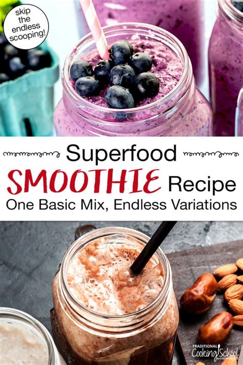 Superfood Smoothie Recipe From A Homemade Mix