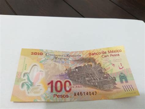 Billete De 100 Pesos Centenario De La Revolucion 300 00 En Mercado